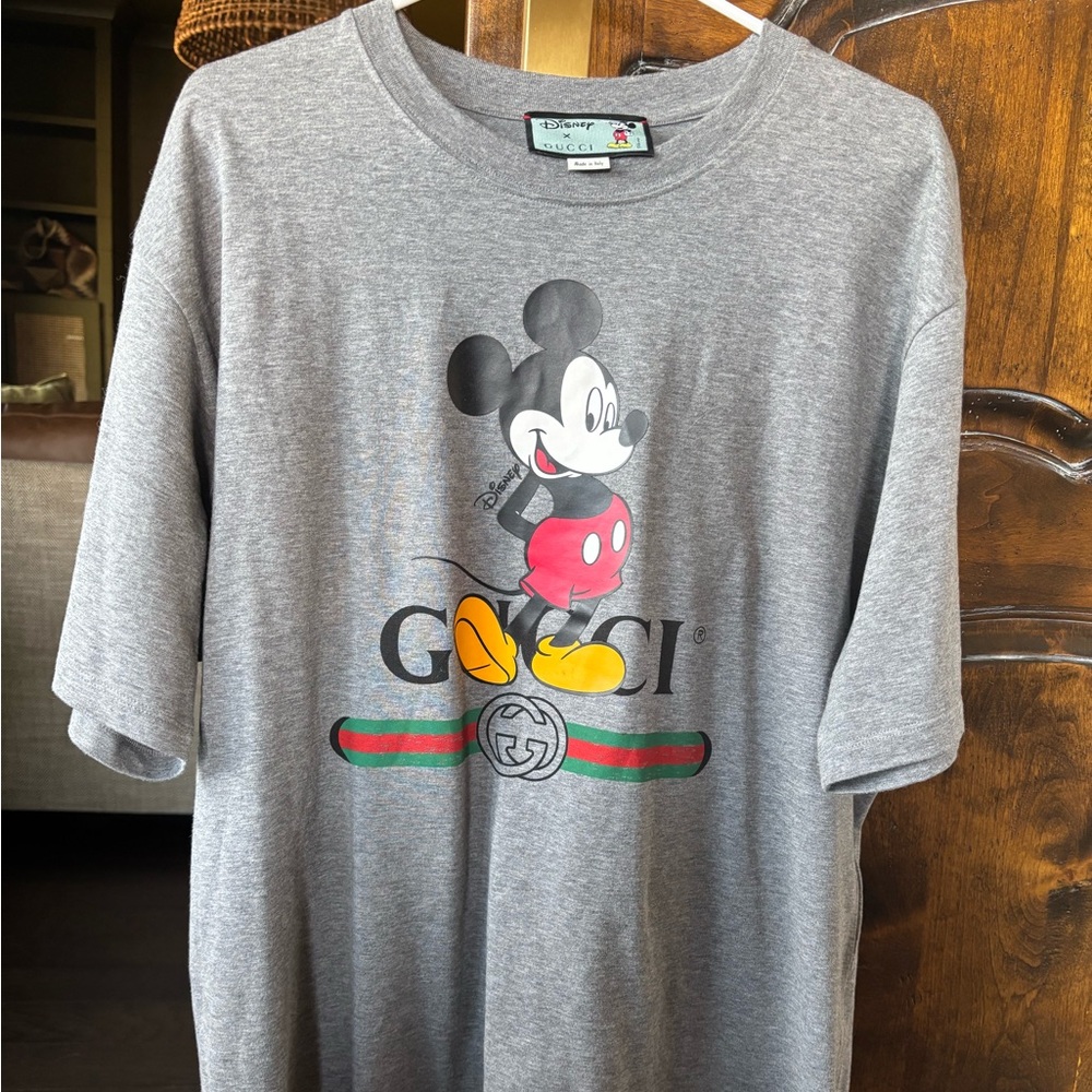 Gucci Disney Mickey Mouse Gray Tee